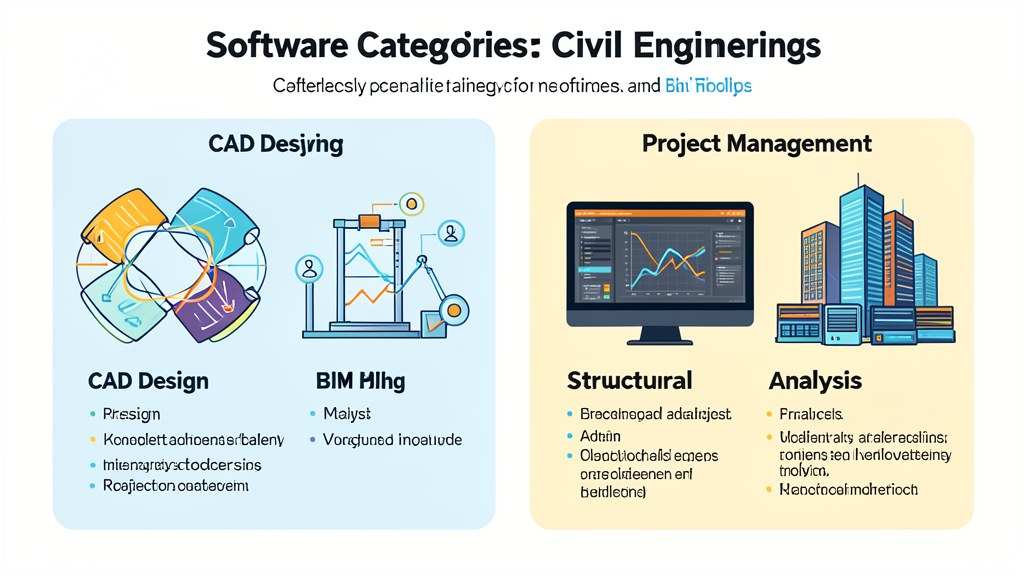 Engenheiro civil utilizando softwares CAD e BIM no computador