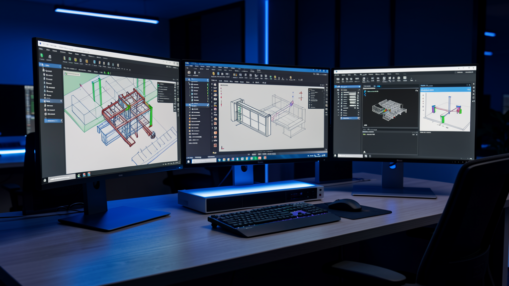 Modelagem BIM e visualização arquitetônica em softwares de engenharia civil