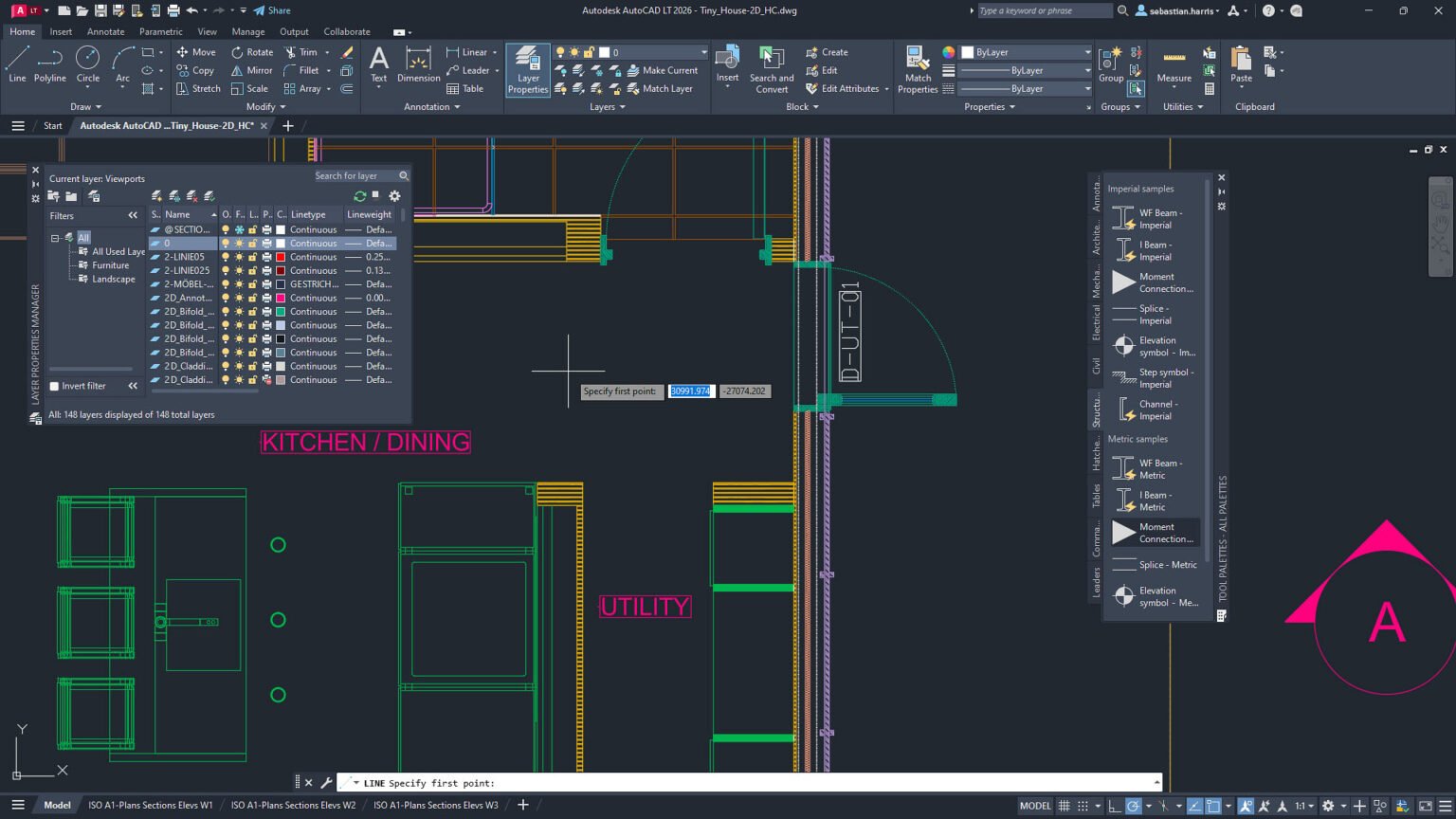 Detalhamento técnico em AutoCAD para engenharia civil