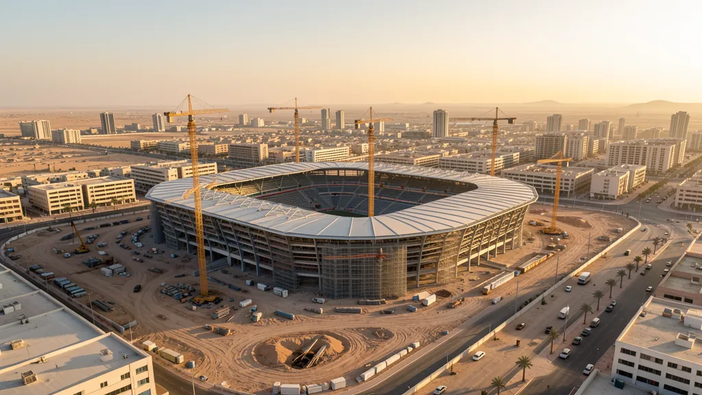Investidores no Estadio da Copa de 2034 na Arabia Saudita
