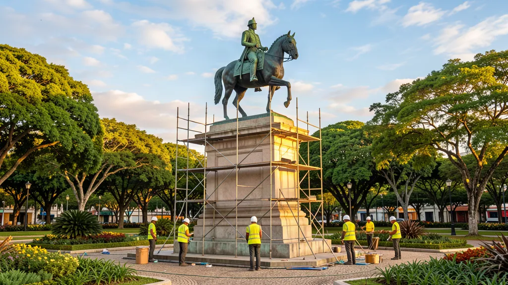 Construção Cultural revitaliza Monumento Bento Gonçalves