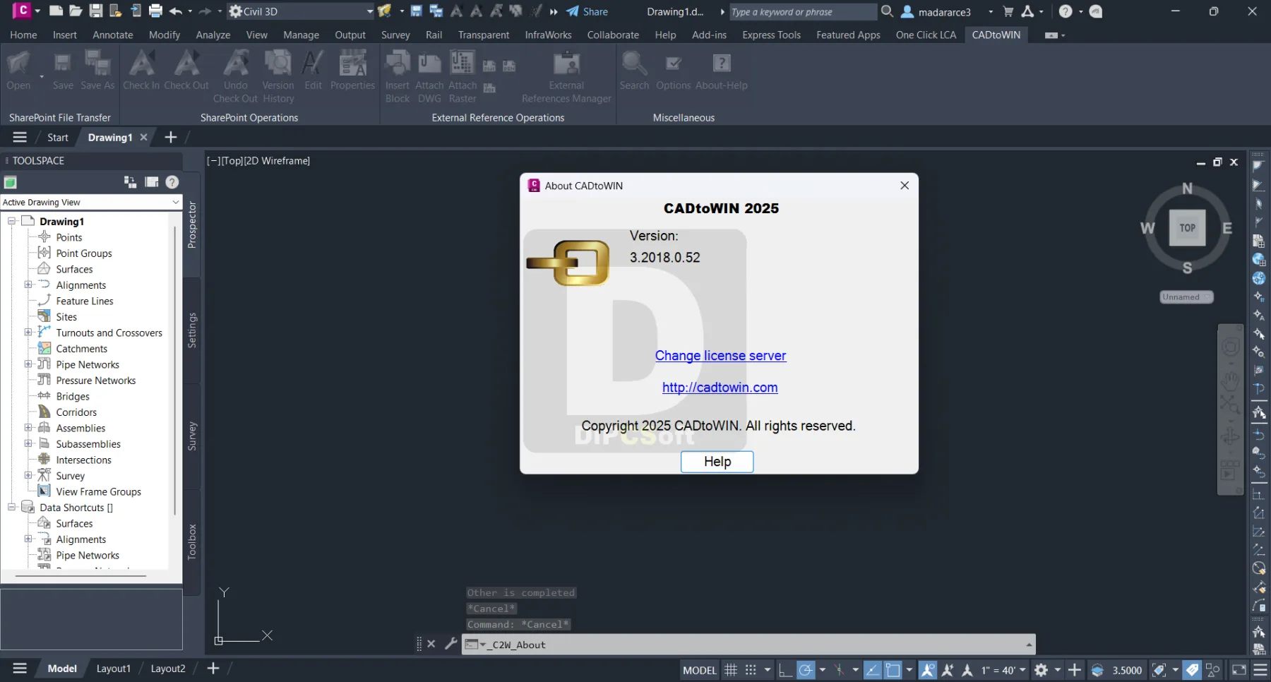 CADtoWIN for Autodesk AutoCAD